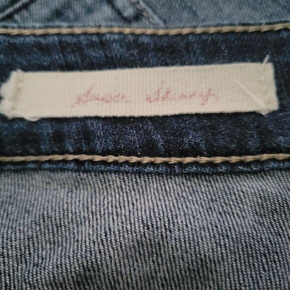 Decree Super Skinny Jeans Womens Size 15 Mid Rise Dark Wash Denim Juniors - Picture 5 of 6